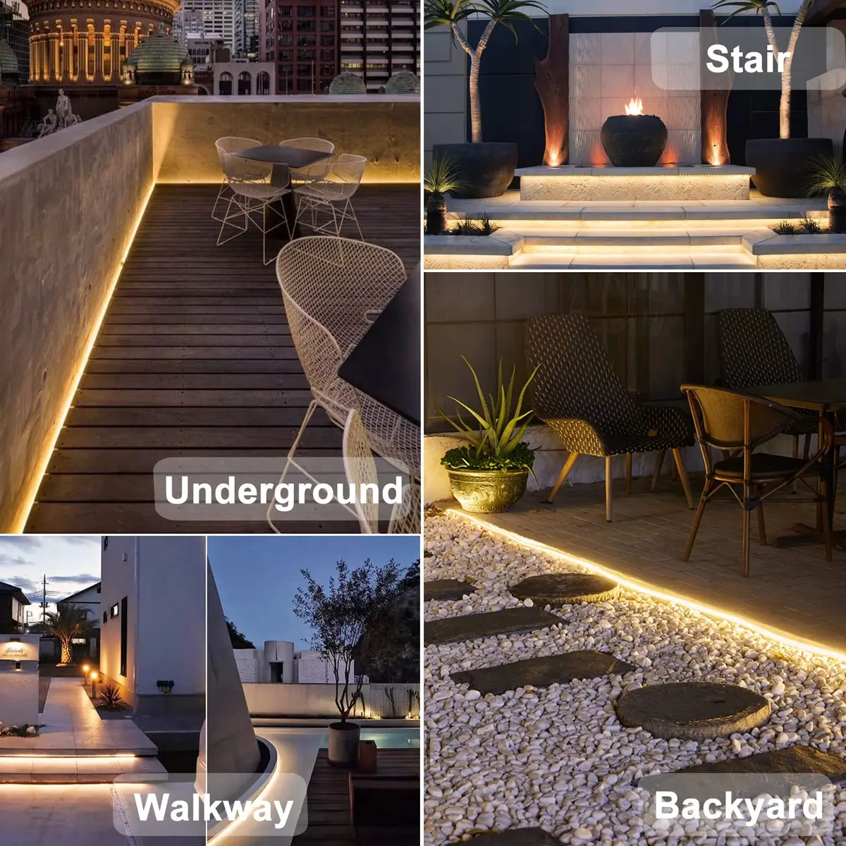 echosari STRING_LIGHT 16.4Ft 320 LED Solar Waterproof Outdoor Pathway Light - view 3