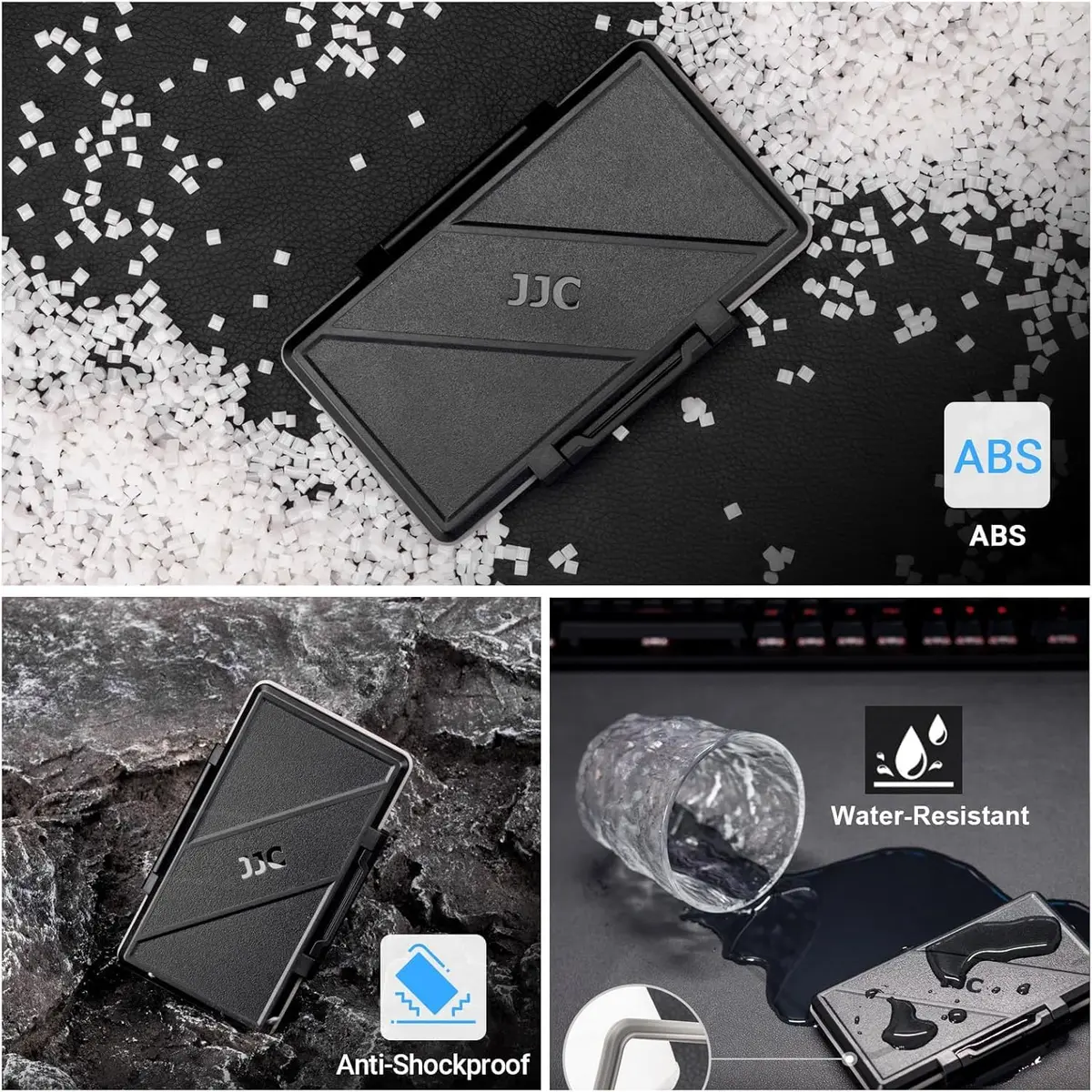 JJC M.2 NVMe SSD Storage Case Holder Box for 4x 2280/2260/2242/2230 SSDs | Water-Resistant, Anti-Shock, Dustproof - view 5