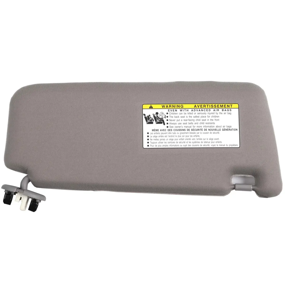 Ezzy Auto Gray Left Driver Side Sun Visor for Toyota Camry 2007-2011 | Sunroof & Light Compatible - view 3