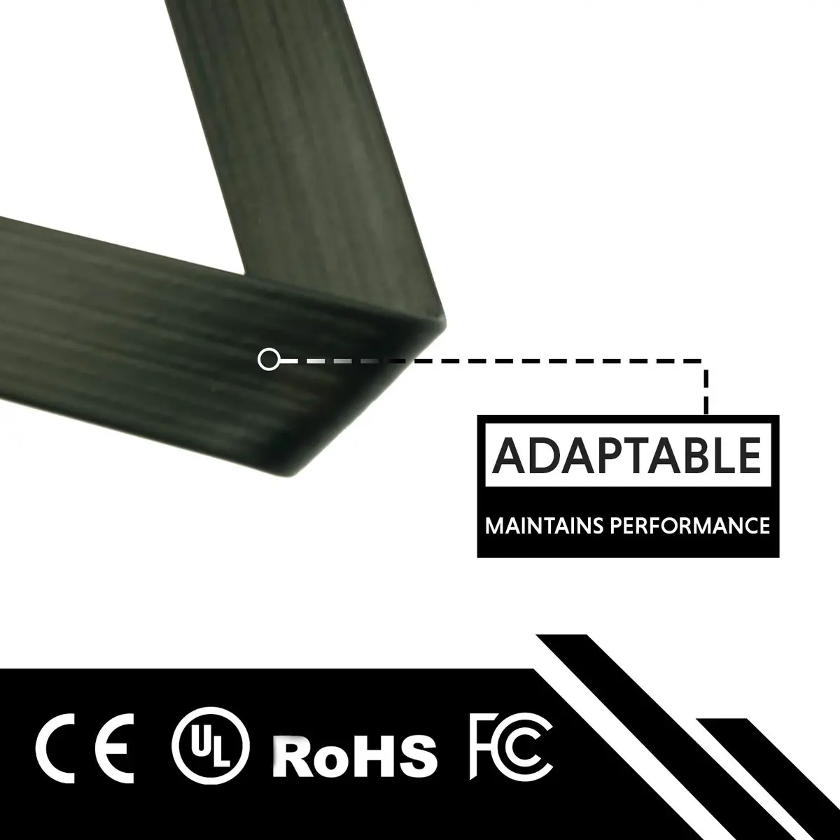 LINKUP Flexible SLI Bridge Cable 60cm | High Speed 16Gb/s - view 4