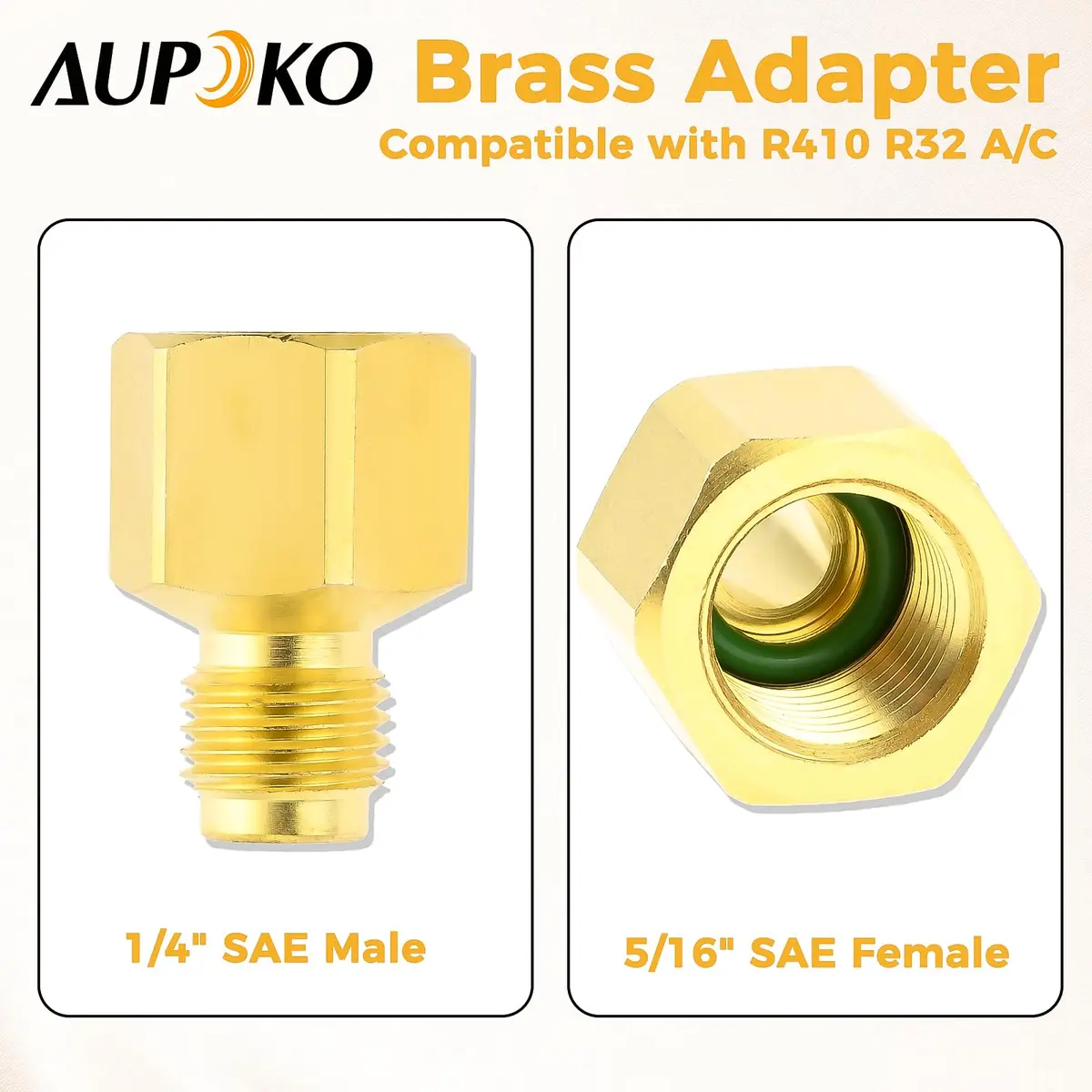 Aupoko Valve Core Remover Installer Tool R410A R22 AC Schrader Valve Core Remover with Dual Size 1/4"-5/16" Port | HVAC Drain Line Blow Out Tool - view 6