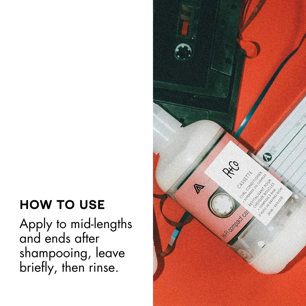 R+Co Cassette Curl Conditioner + Superseed Oil Complex 251ml (8.5 Fl Oz) | Defines Curls & Controls Frizz - view 6