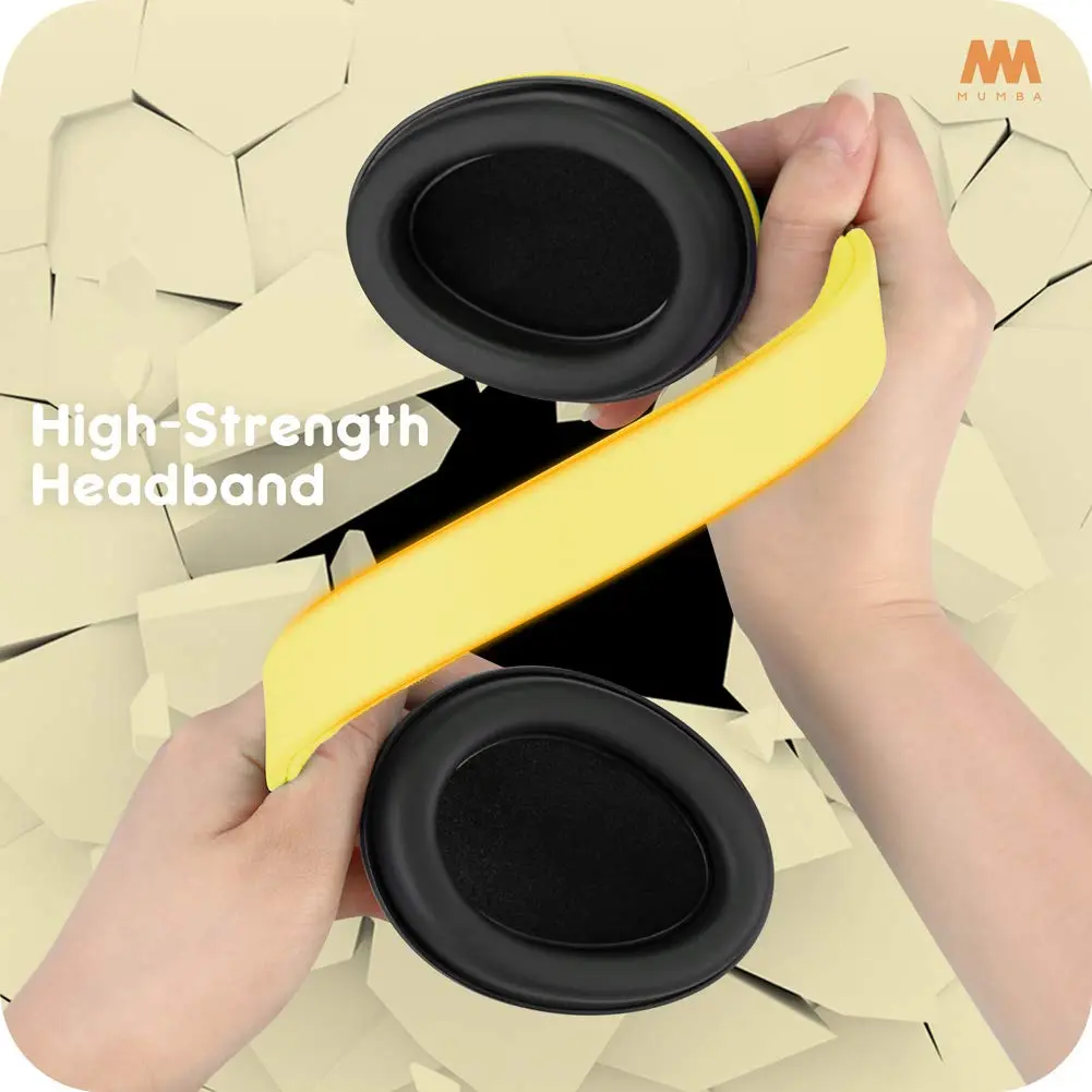 Mumba Baby Earmuffs for Infants & Toddlers, Ages 3 Months-3 Years, Yellow | Noise Cancelling Headphones with 31dB NRR - view 7