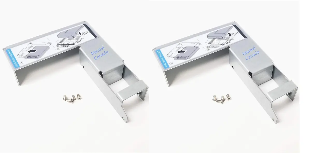 Maravi Canada 3.5" to 2.5" SSD SAS SATA Hard Drive Adapter Bracket 2-Pack | Universal Compatibility with Dell HP IBM Lenovo Mac - main product image