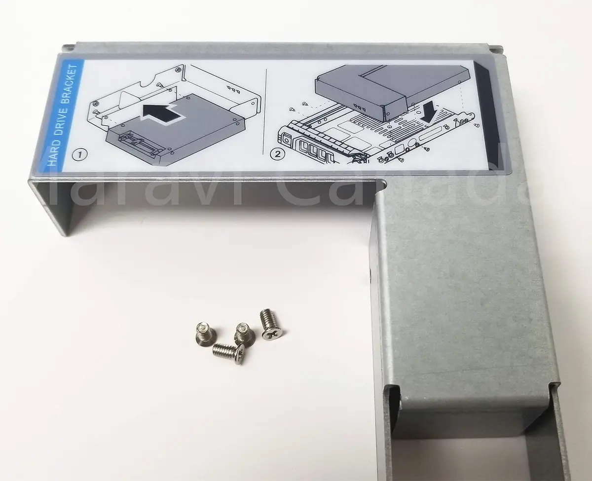 Maravi Canada 3.5" to 2.5" SSD SAS SATA Hard Drive Adapter Bracket 2-Pack | Universal Compatibility with Dell HP IBM Lenovo Mac - view 4