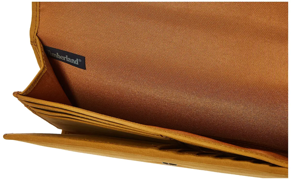 Timberland Women's Leather RFID Flap Wallet Clutch Organizer 19.7cm (7.75") | Secure Card Holder for India - view 5