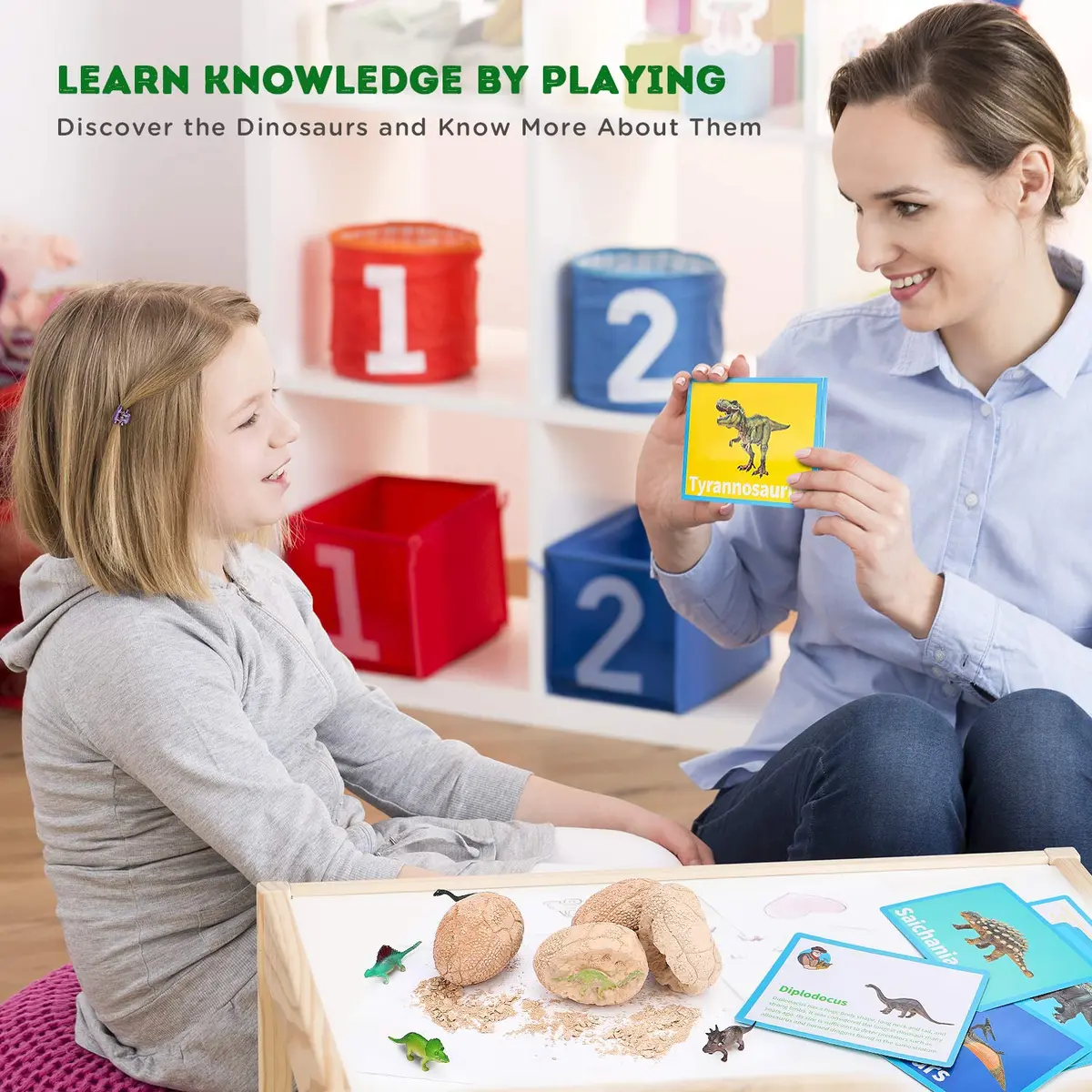 Toyk Dig Up Dinosaur Fossil Eggs | Educational Science Kit for Kids 3-12 | Paleontology Fun - view 5