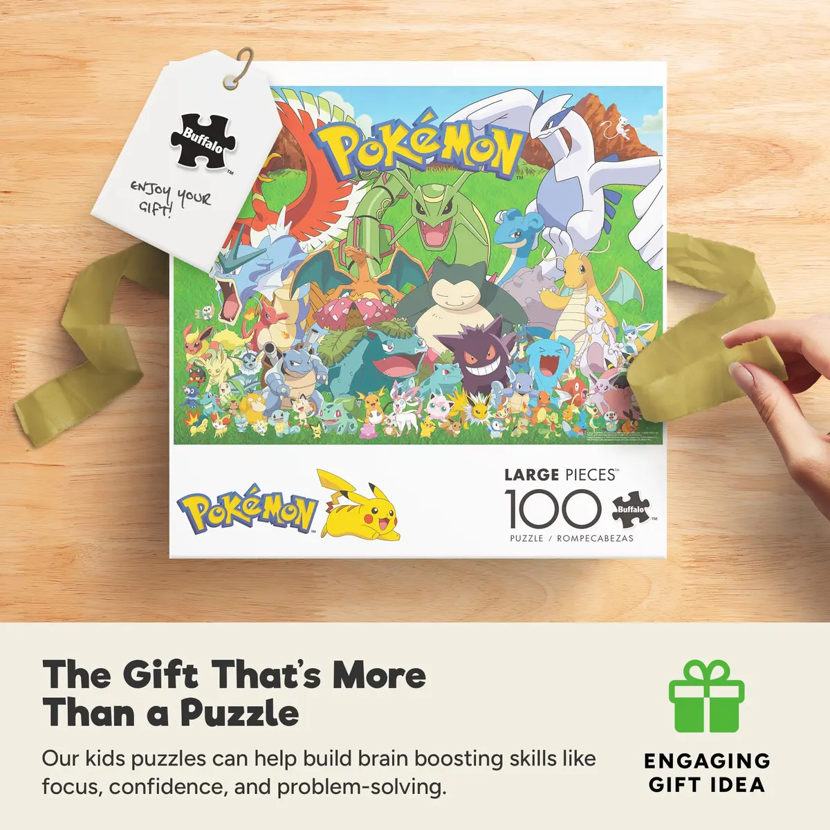 Buffalo Games Pokémon Fan Favorites, 100 Piece Jigsaw Puzzle | Vibrant Pokémon Artwork for Kids 6+ - view 6