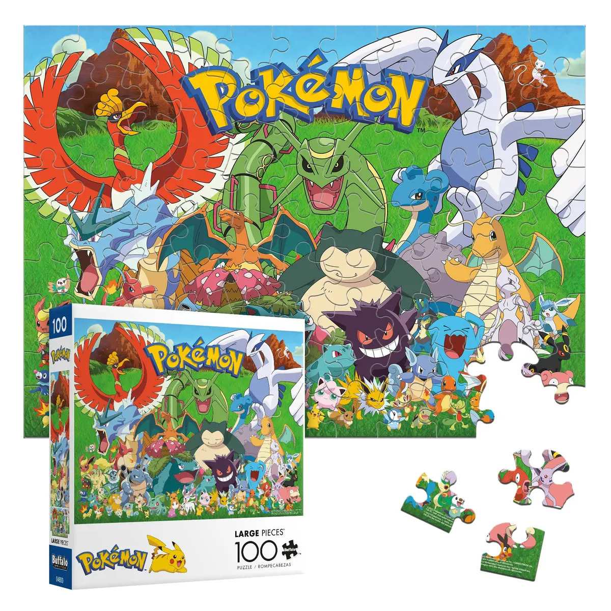 Buffalo Games Pokémon Fan Favorites, 100 Piece Jigsaw Puzzle | Vibrant Pokémon Artwork for Kids 6+ - main product image