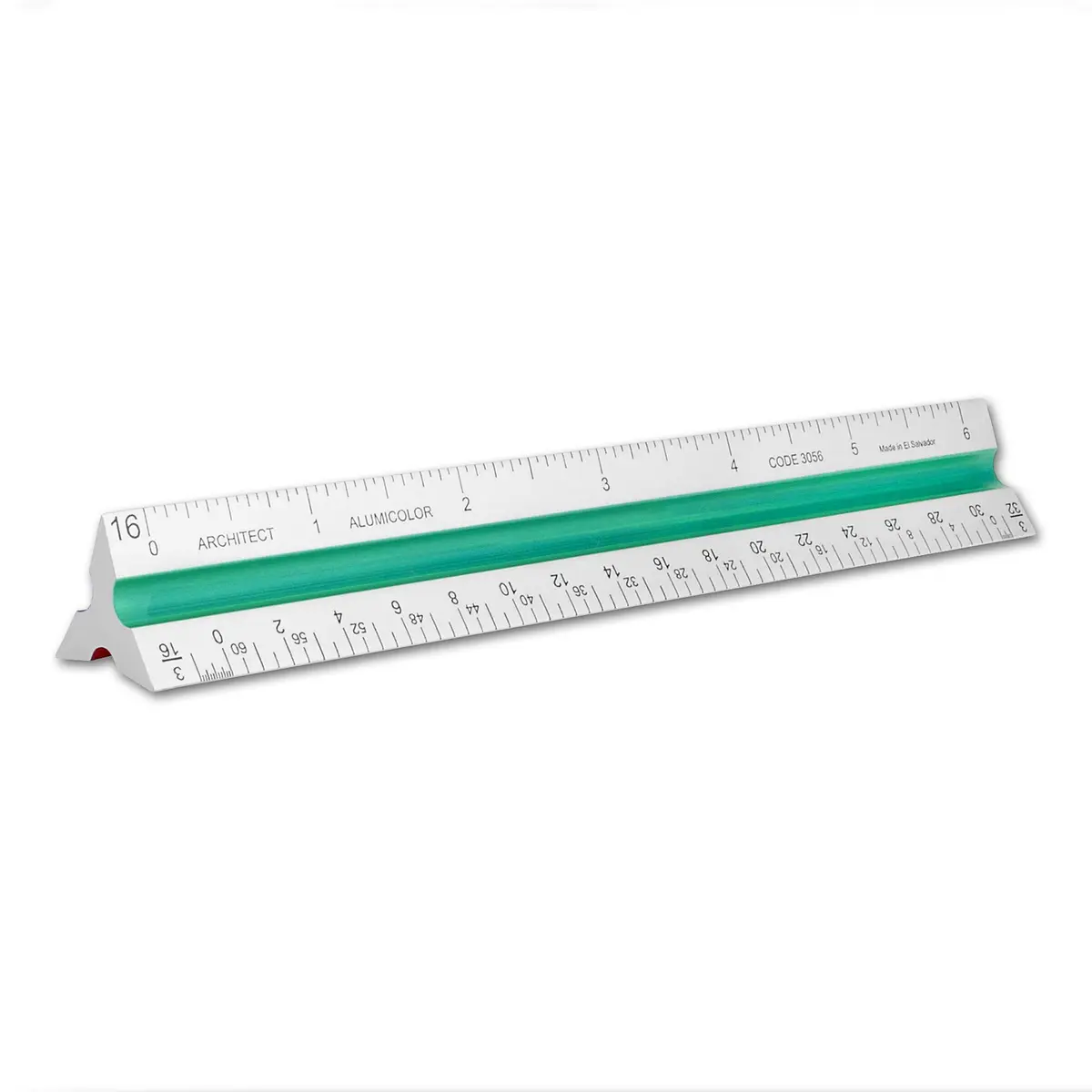 Alumicolor Aluminum Architect Color-Coded Drafting Scale, 6IN, Silver | Precise, Durable, for Architects & Students - main product image