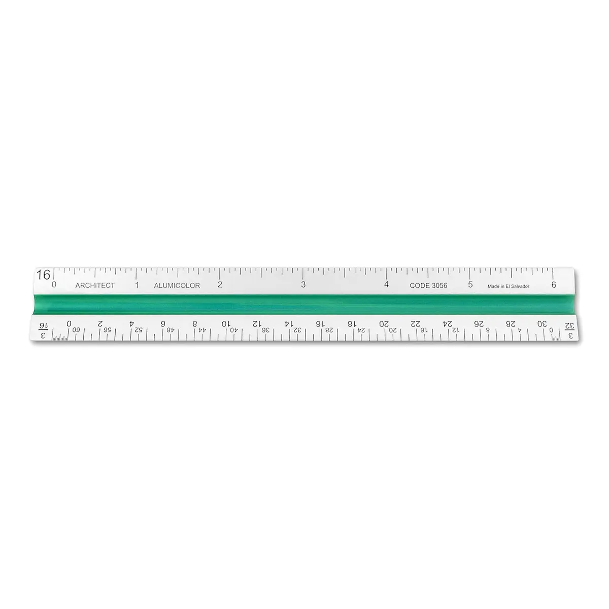 Alumicolor Aluminum Architect Color-Coded Drafting Scale, 6IN, Silver | Precise, Durable, for Architects & Students - view 2