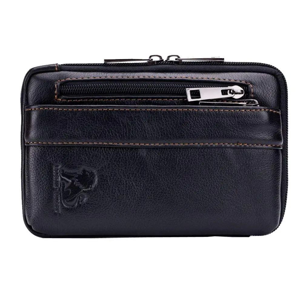 Hebetag Genuine Leather Phone Belt Holster Waist Case Bag 19cm (7.48") | Horizontal & Vertical Carry - view 4