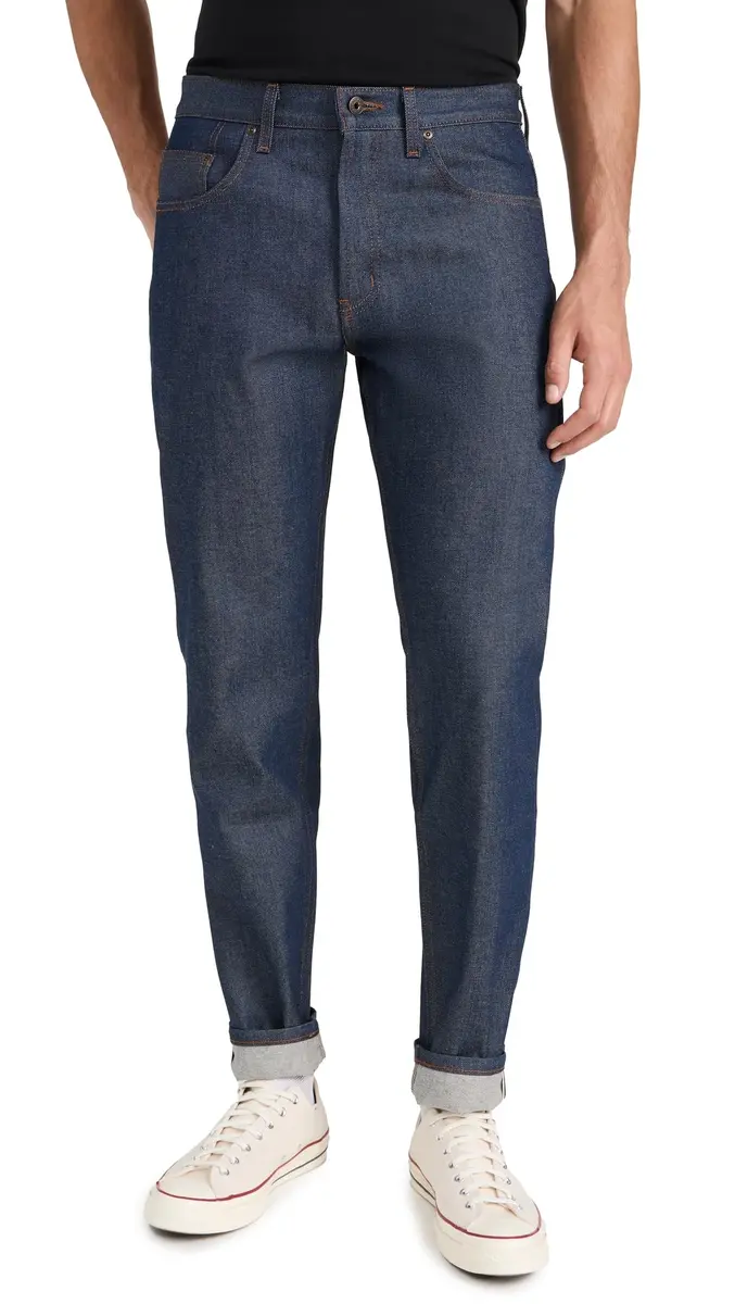 Naked & Famous Denim Easy Guy - Natural Indigo Selvedge 34 | Relaxed Fit, Vintage Japanese Denim - main product image