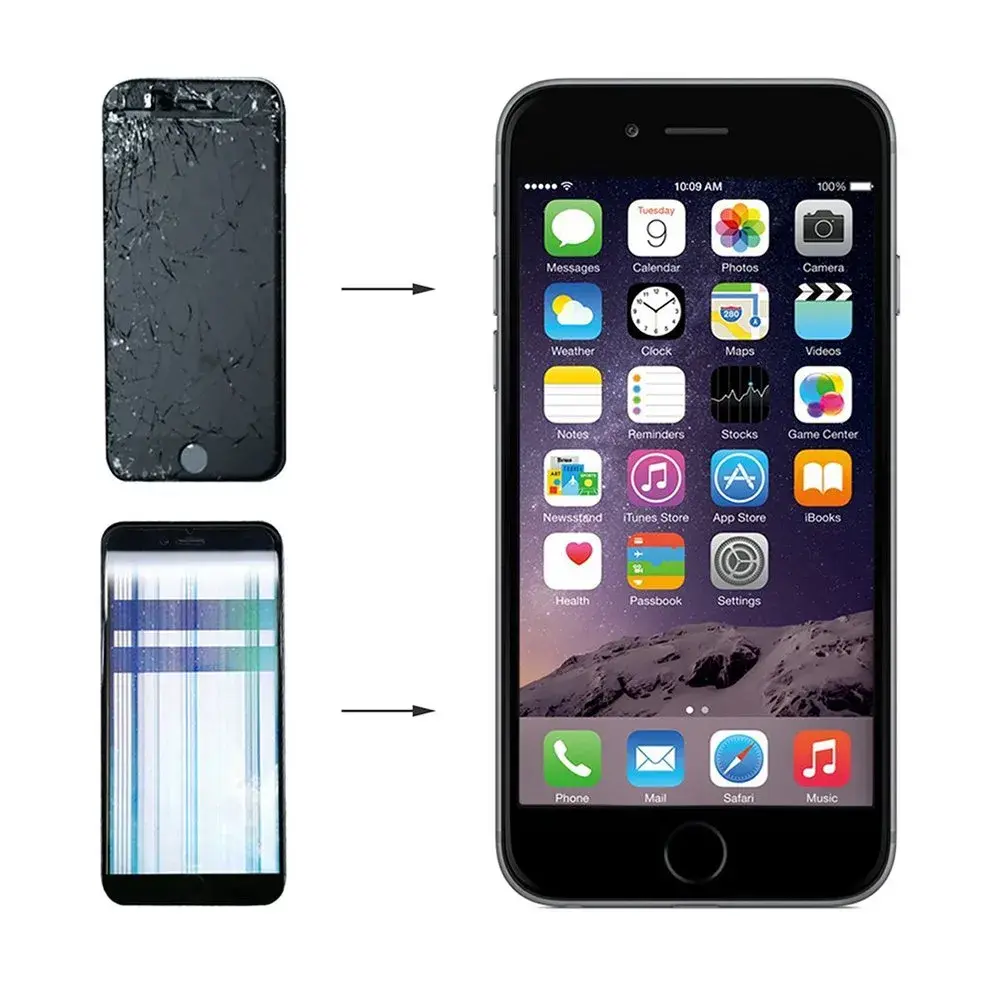 FFtopu iPhone 8 Plus Screen Replacement Black 13.97 cm (5.5'') | Full Assembly with Tools - view 6