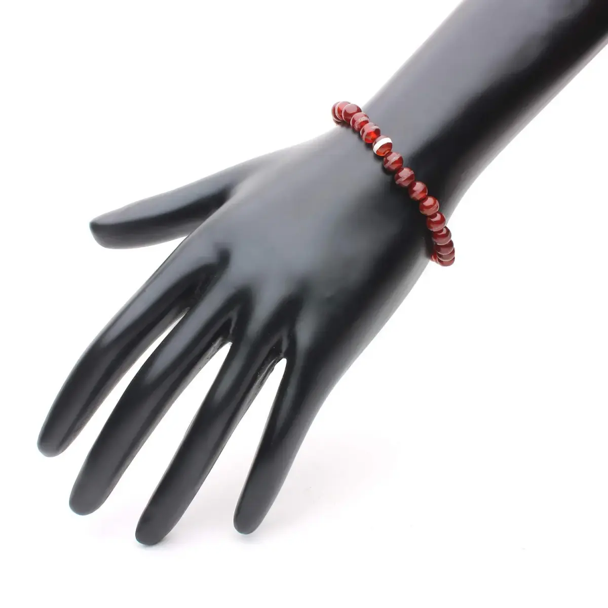 Arihant Gems & Jewels Brown Chalcedony Gemstone Bracelet 19 cm (7.5 in) | Handmade Natural Stone for Men & Women - view 9