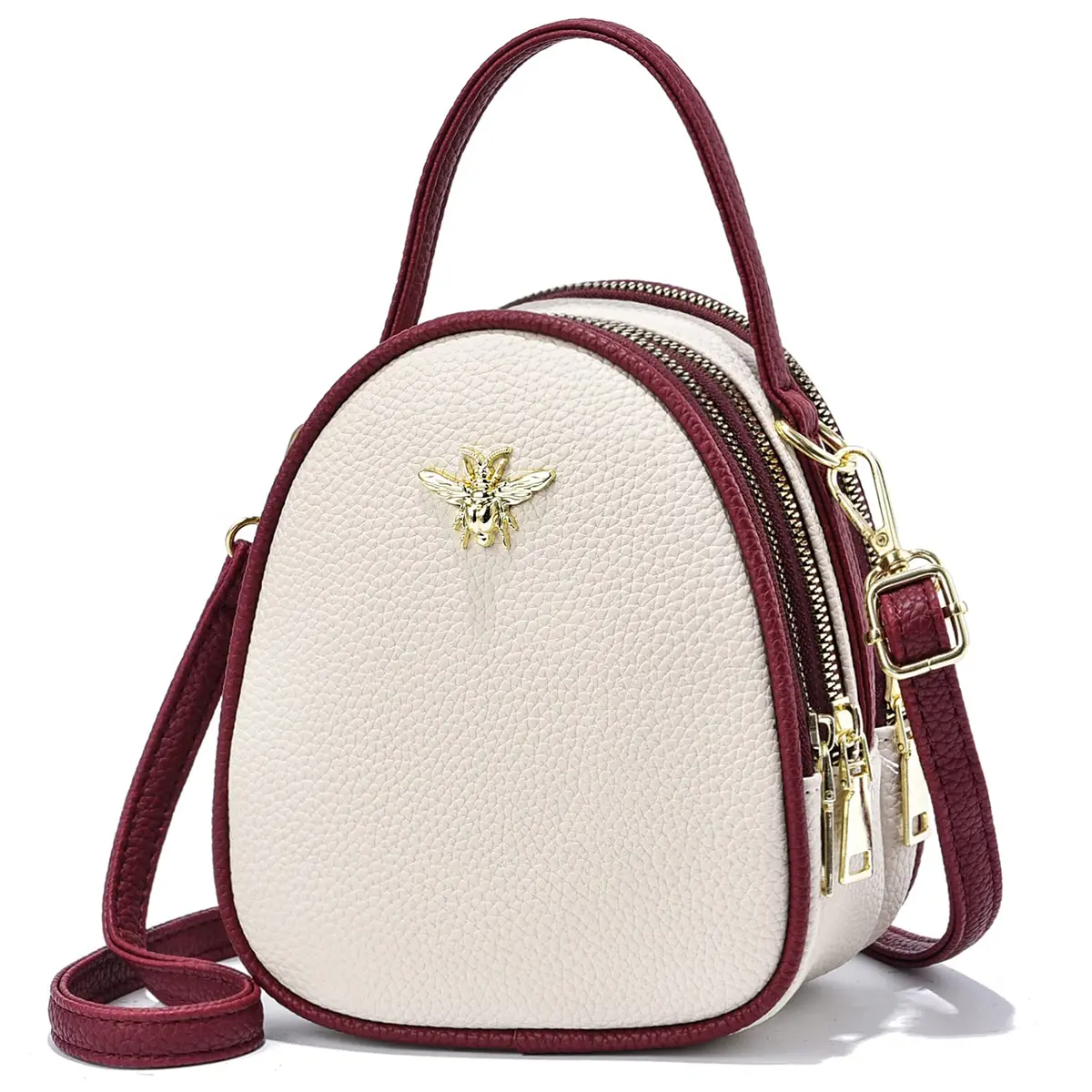 BAIKELI Small Crossbody Bag for Women | PU Leather, 6.3x3.4x7.5 inches, Zipper Closure, Adjustable Strap - main product image