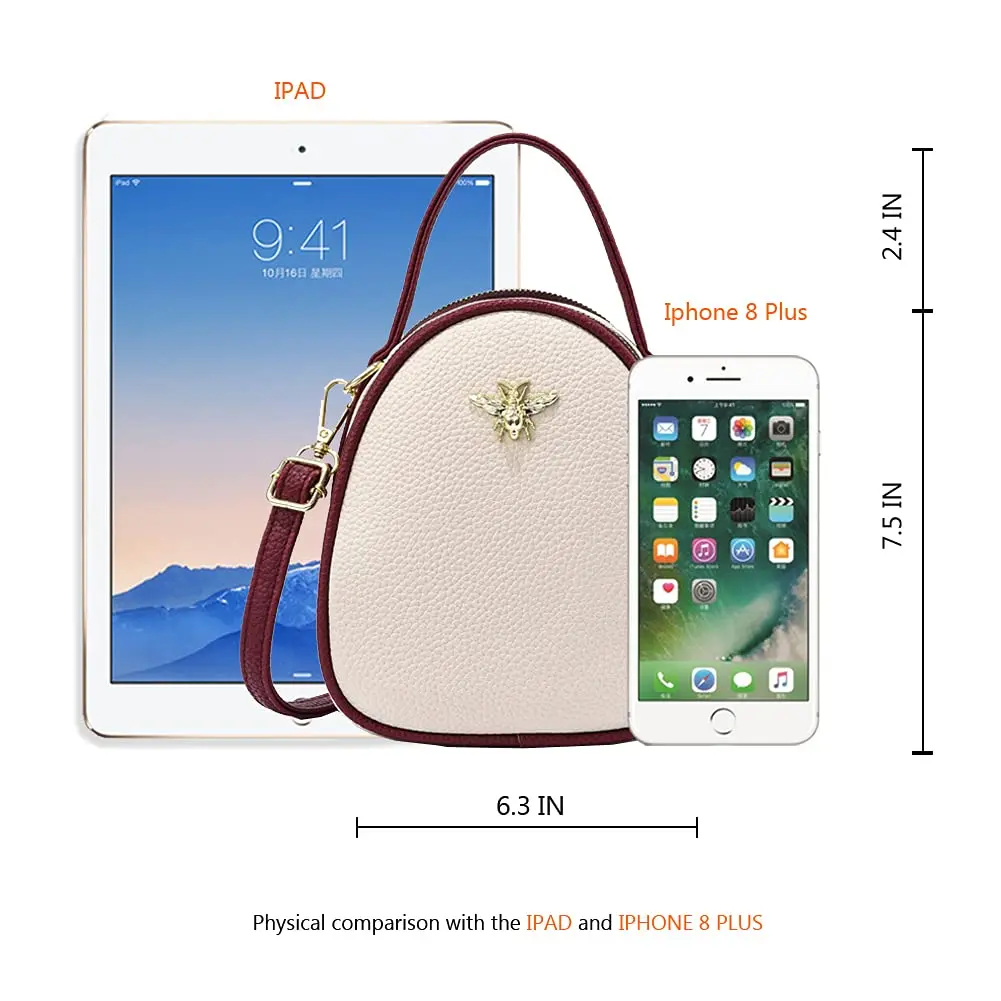 BAIKELI Small Crossbody Bag for Women | PU Leather, 6.3x3.4x7.5 inches, Zipper Closure, Adjustable Strap - view 3