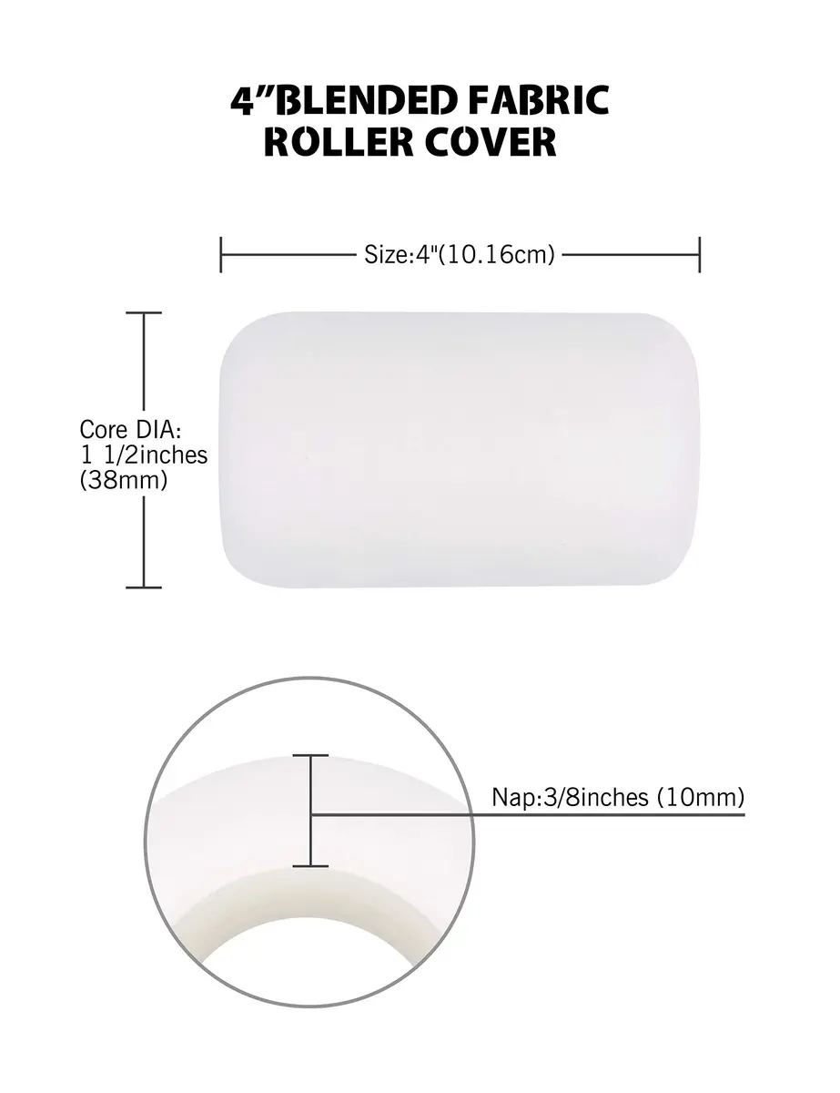 ROLLINGDOG 4 Inch Mini Roller - 3/8" Nap Wall & Detail Painting Tool - view 3