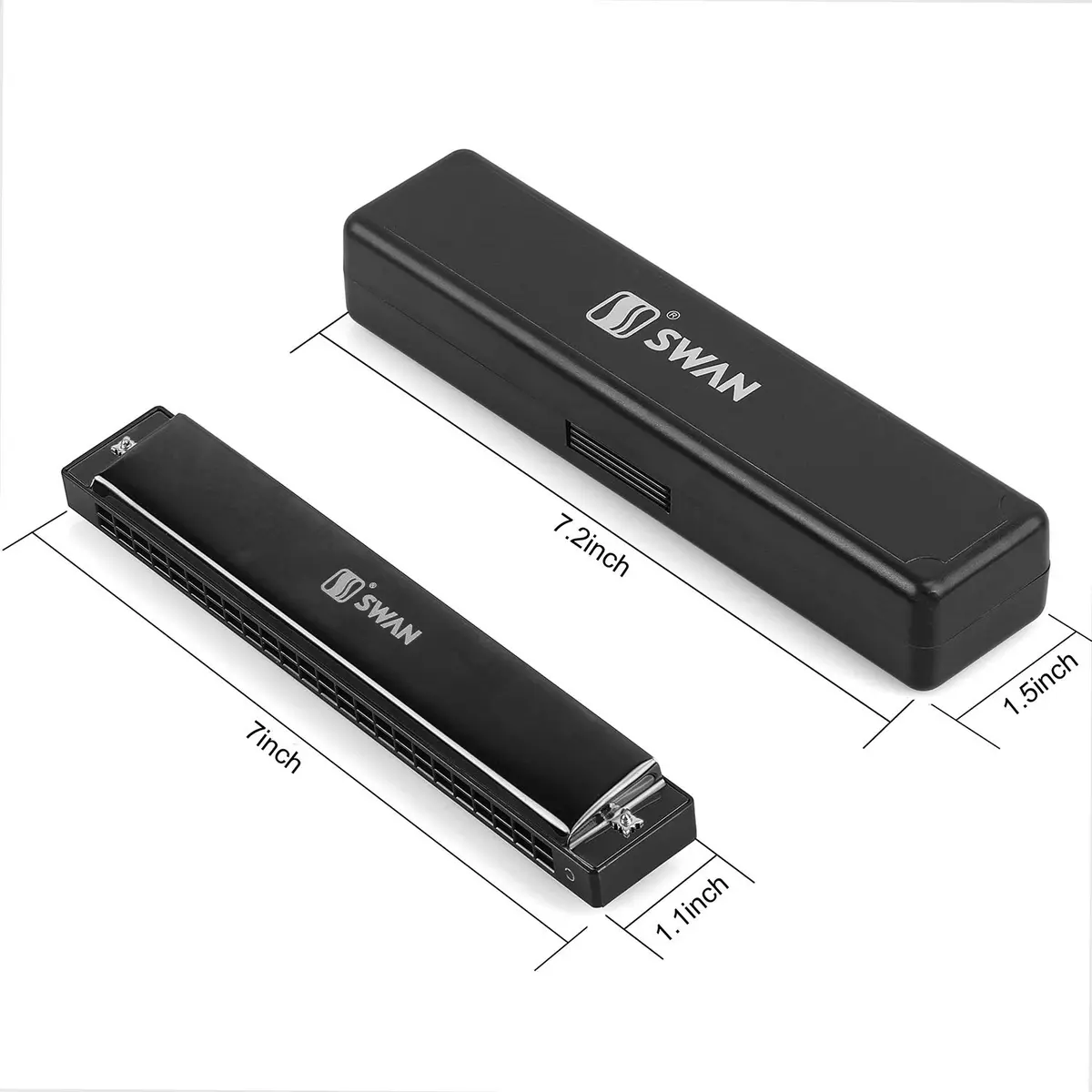 EastyGold Harmonica Key of C 24 Hole Polyphony Diatonic Mouth Organ | Perfect for Blues & Jazz Beginners - view 4