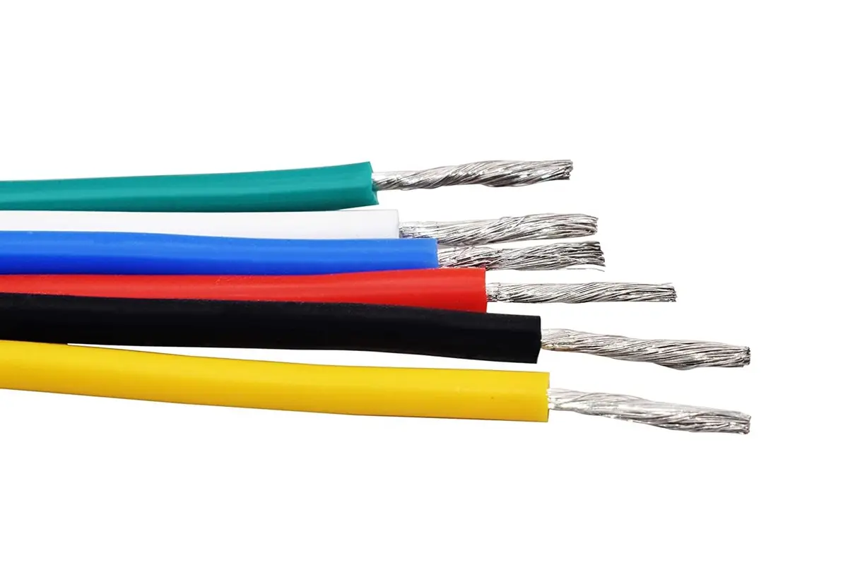 Plusivo 22 AWG Stranded Wire Kit – Silicone Coated Copper Wires 23ft/7m Each Spool, 6 Colors | Electrical Jumper Wire Hook Up Wire Kit - view 7