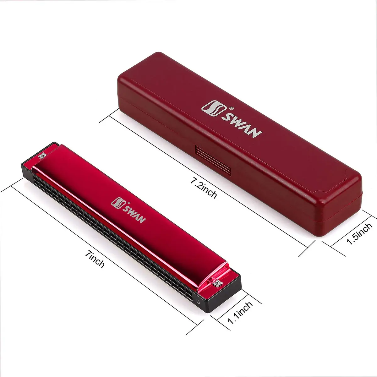 EastyGold Harmonica Mouthorgan Harp 24 Hole C Key | Polyphonic Diatonic Instrument for Blues & Folk - view 4