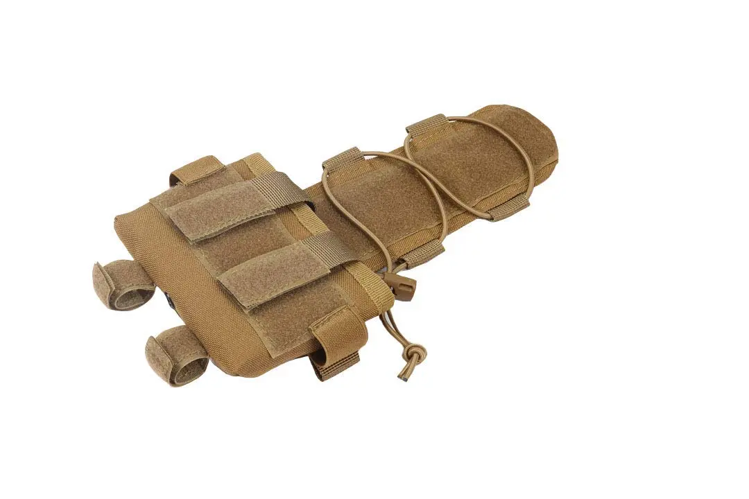 WOLF SLAVES Helmet Battery Pouch MK2 - Counterweight 600D Nylon Helmet Bag for Shooting, Cycling, Hiking, Camping - Coyote Brown - view 2