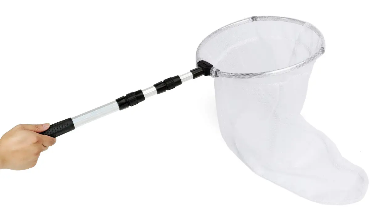 RESTCLOUD Butterfly Net with 12" Ring, 24" Net Depth, Handle Extends to 36 Inches | Professional Insect Catcher - view 4