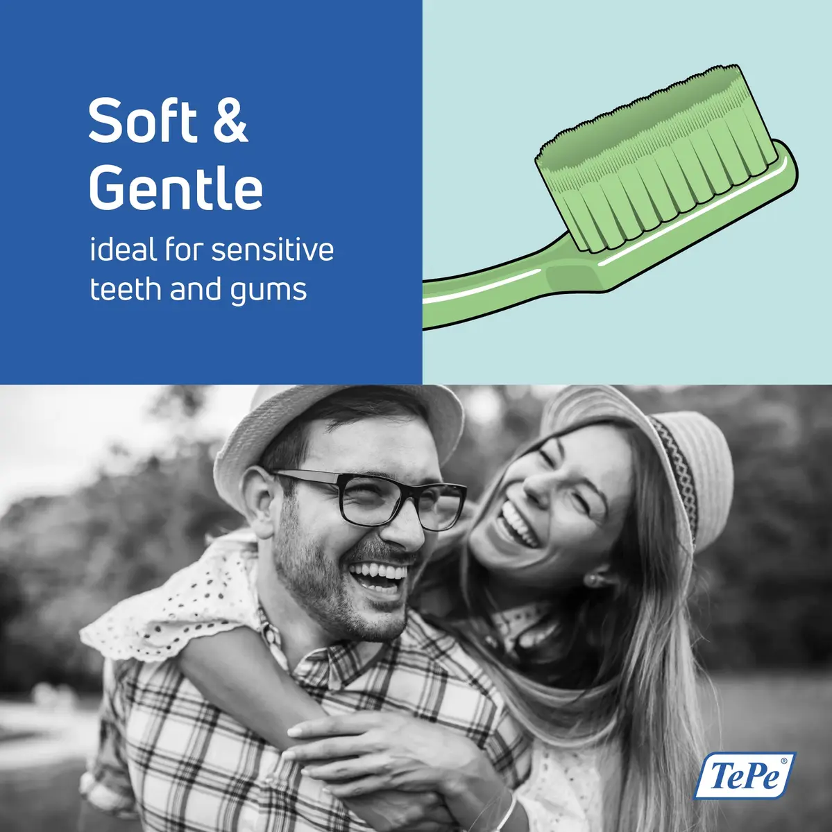 TePe Good Soft-Bristle Toothbrush Regular 1 Count (16.4g) | Bio-based Bristles & Handle - view 2