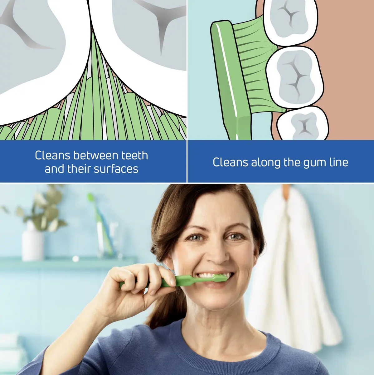 TePe Good Soft-Bristle Toothbrush Regular 1 Count (16.4g) | Bio-based Bristles & Handle - view 4