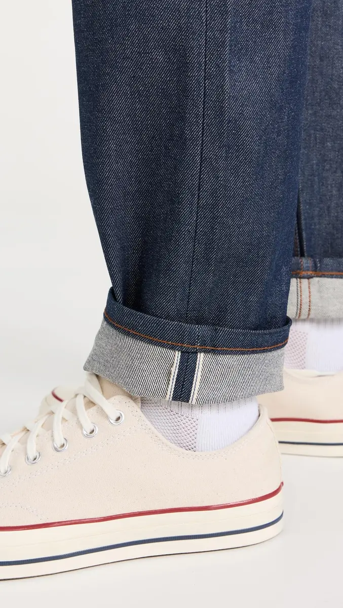 Naked & Famous Denim Easy Guy - Natural Indigo Selvedge 31 | Relaxed Tapered Fit, Vintage Indigo Denim - view 6