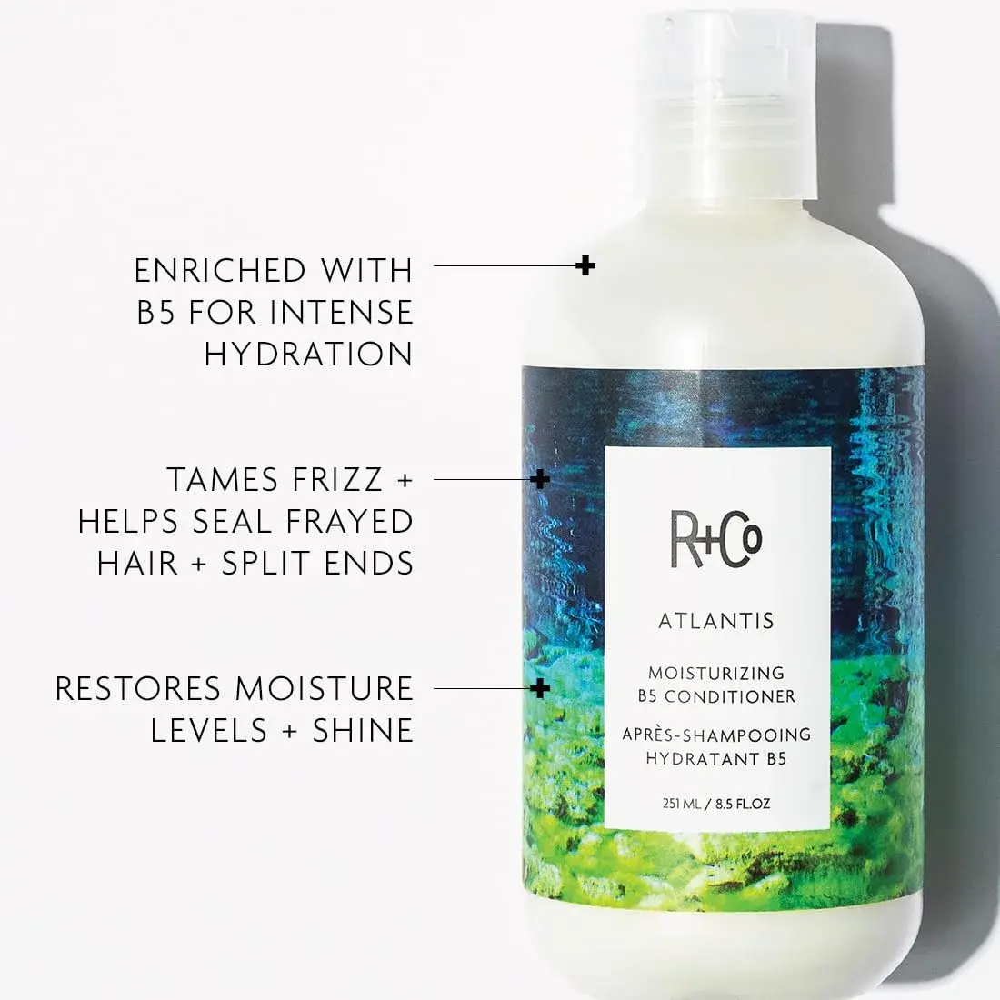 R+Co Atlantis Moisturizing B5 Conditioner 177ml (2 Fl Oz) | Vegan & Cruelty-Free for Dry, Frizzy Hair - view 2