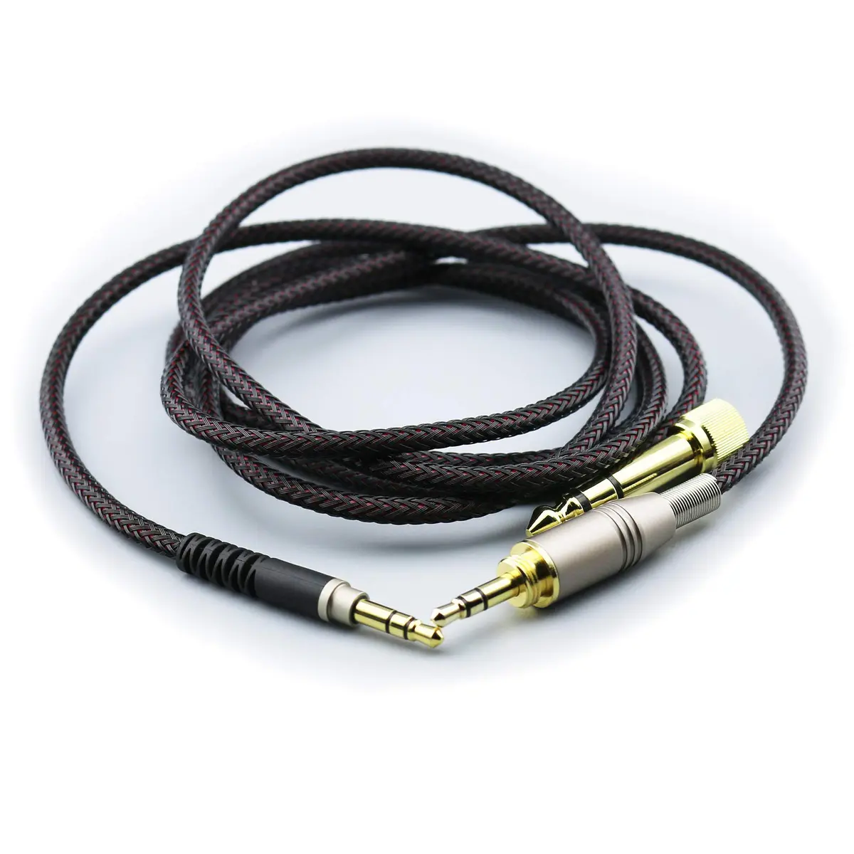 NewFantasia Replacement Audio Upgrade Cable for Audio-Technica ATH-M50xBT Headphones | 1.2m (4ft) Braided Tangle-Free - main product image
