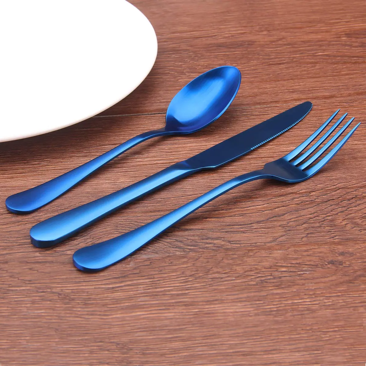 sharecook Flatware Set, Satin Finish 20-Piece, Service for 4 | Modern Stainless Steel Cutlery - view 6