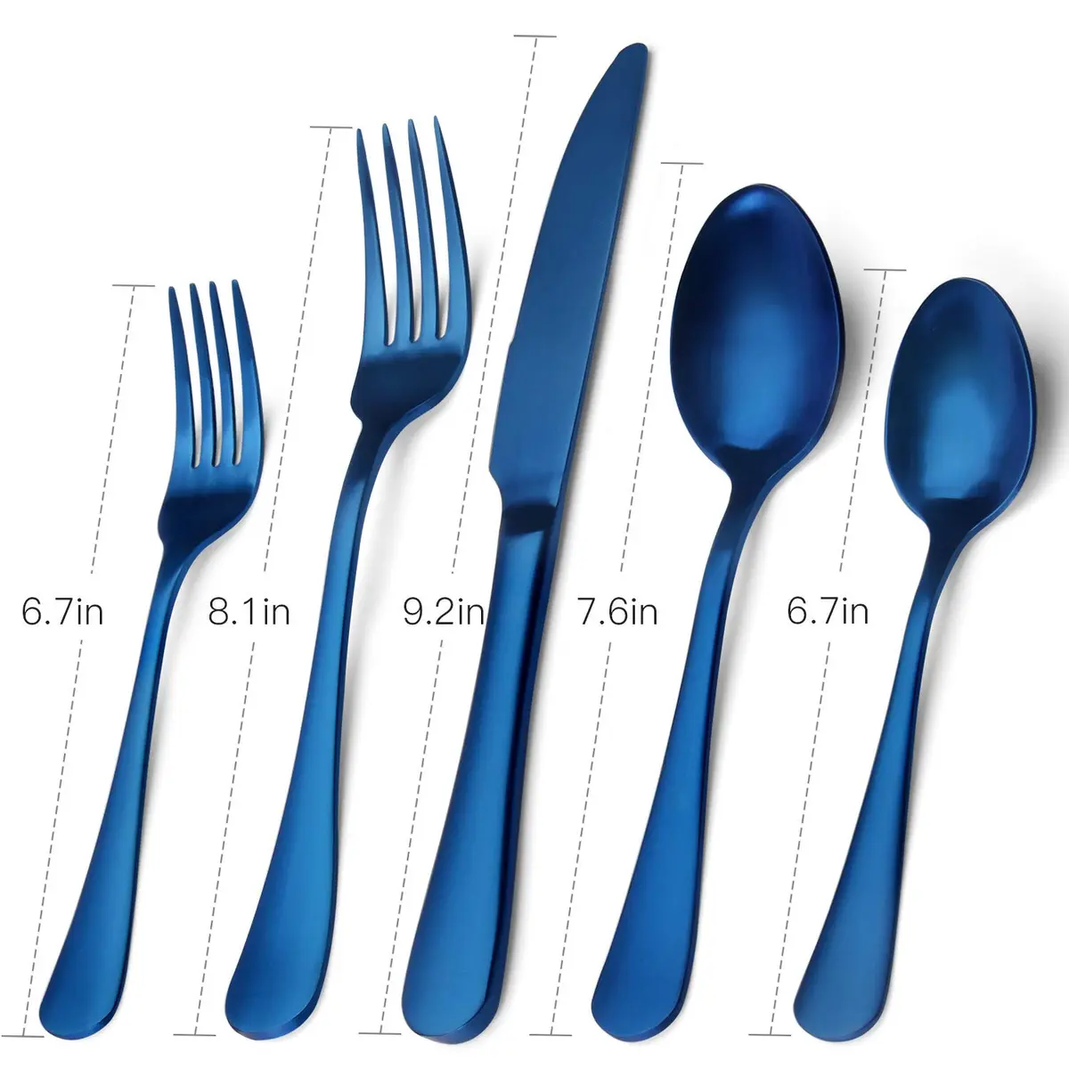 sharecook Flatware Set, Satin Finish 20-Piece, Service for 4 | Modern Stainless Steel Cutlery - view 2