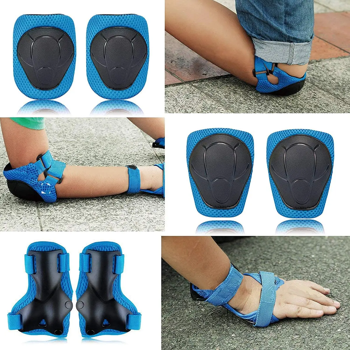 CKE Toddler Knee Pads and Elbow Pads with Wrist Guards for Kids,Blue S | Impact Protection Gear for Kids 3-8 - view 6