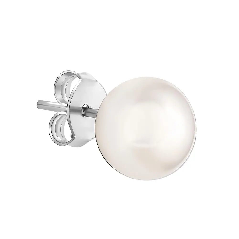 GIVA Sterling Silver Pearl Stud Earrings 8mm (0.31 inches) | Classic Elegance for Everyday Wear - view 4