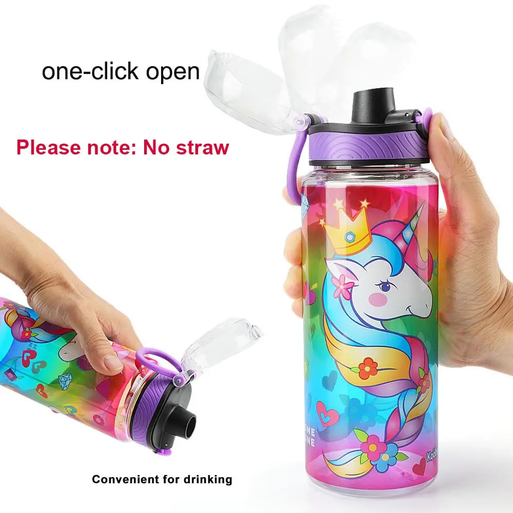 Home Tune 23oz Unicorn Water Bottle for Kids | Leak-Proof, BPA Free, Easy Clean - view 5