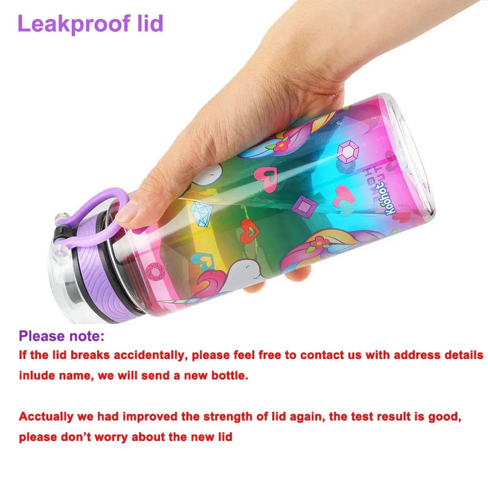 Home Tune 23oz Unicorn Water Bottle for Kids | Leak-Proof, BPA Free, Easy Clean - view 4