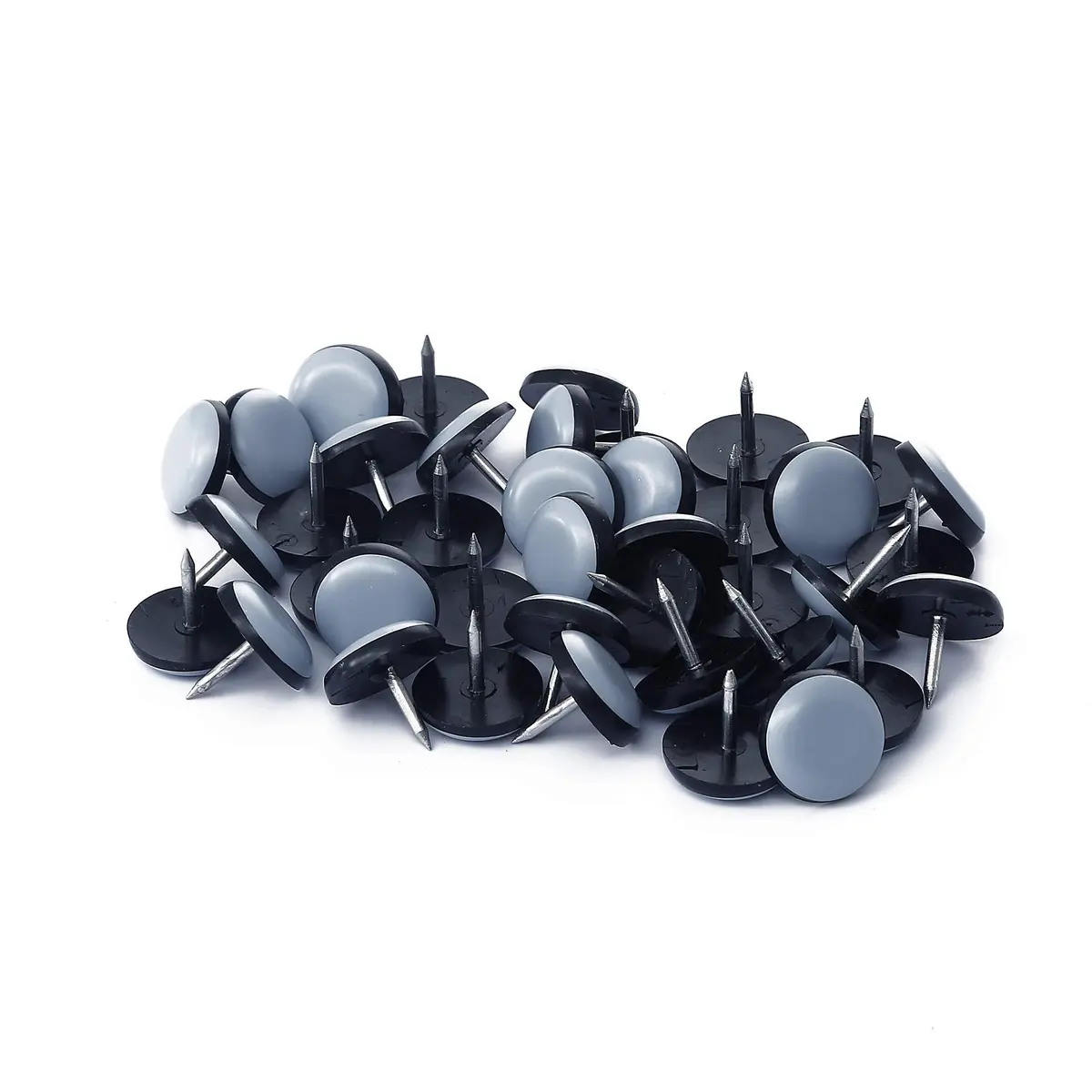 Furnigear Furniture Sliders for Carpet Surface | Heavy Duty PTFE Floor Protector (3/4" Nail, 40pcs) - main product image