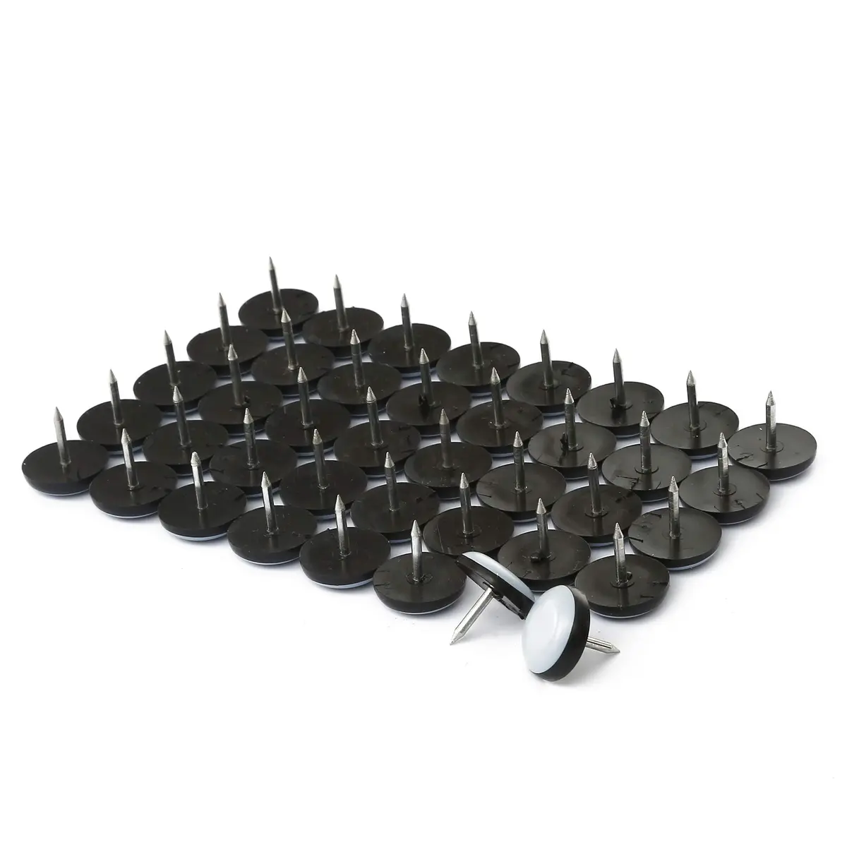 Furnigear Furniture Sliders for Carpet Surface | Heavy Duty PTFE Floor Protector (3/4" Nail, 40pcs) - view 4