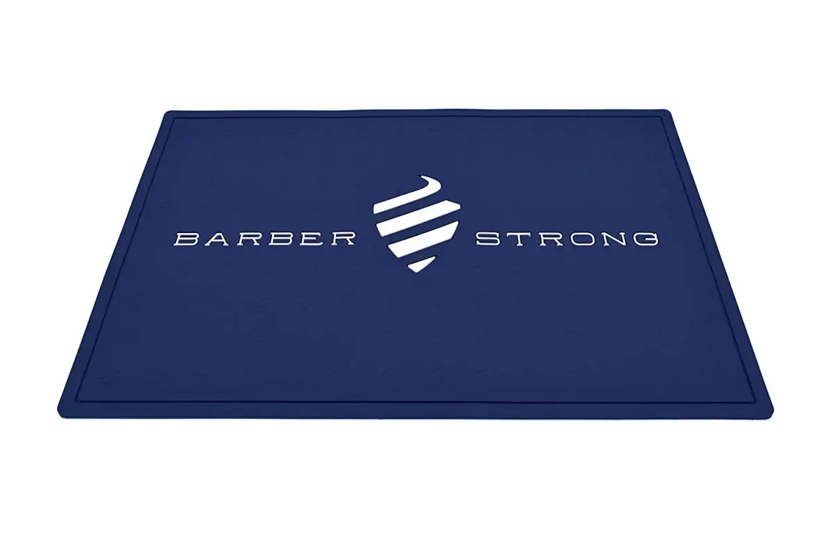 Barber Strong The Barber Mat 19" x 13" Blue | Professional Salon & Spa Workstation Mat - view 2