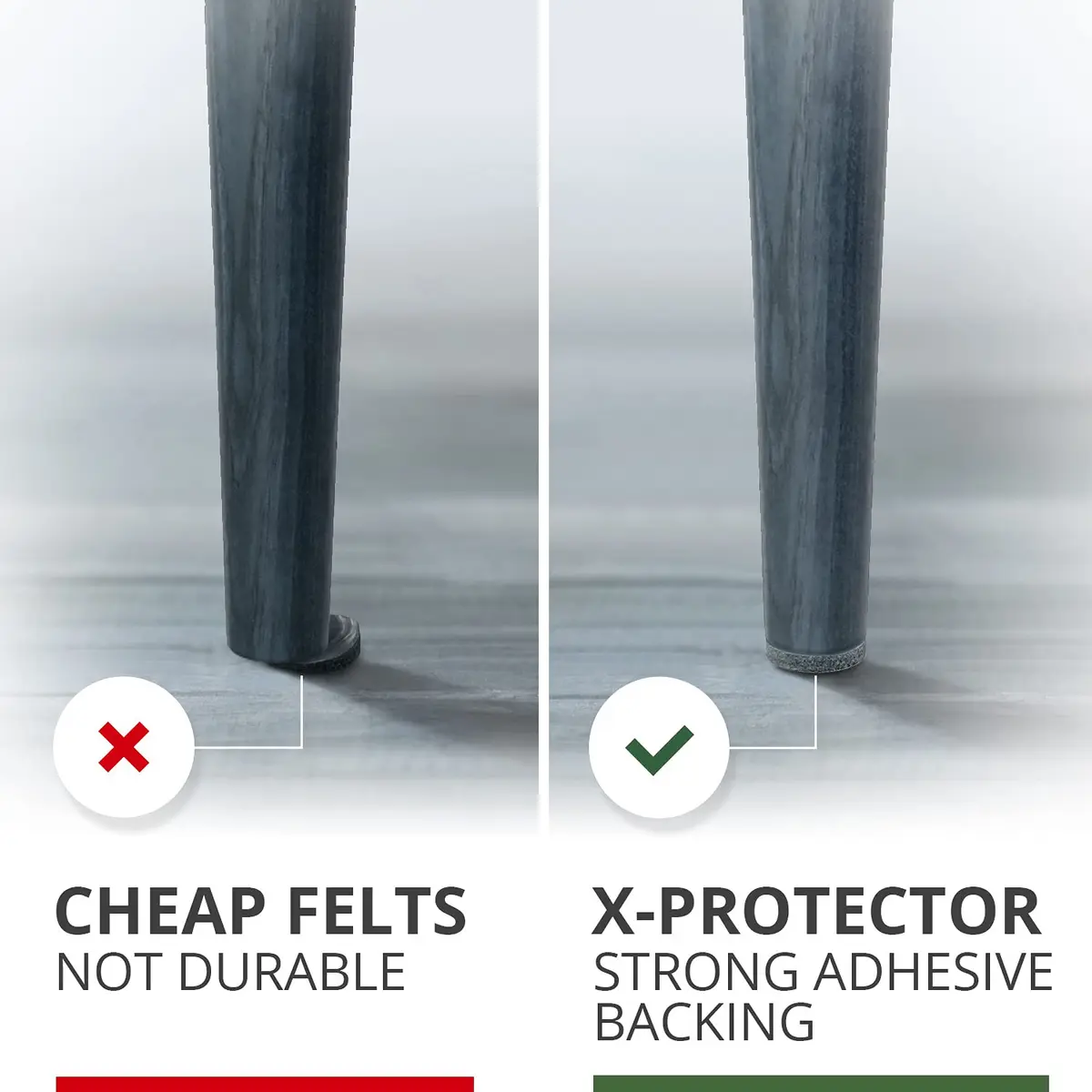 X-Protector Furniture Felt Pads 235 pcs | Protect Wooden & Laminate Floors from Scratches - view 4