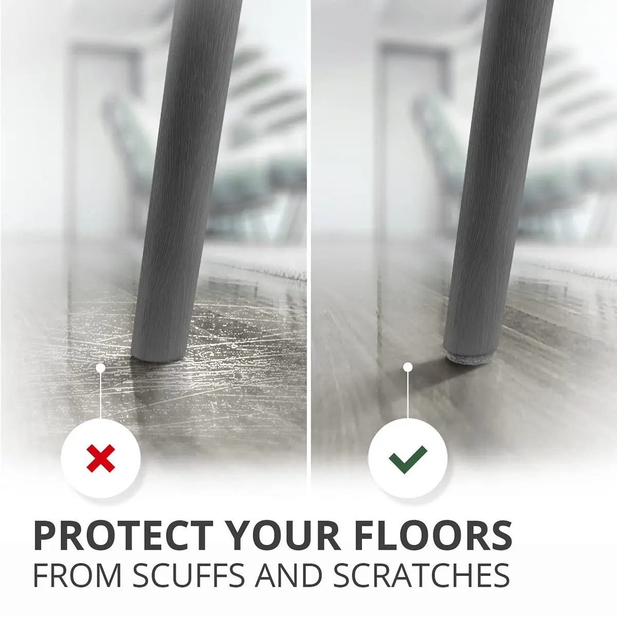 X-Protector Furniture Felt Pads 235 pcs | Protect Wooden & Laminate Floors from Scratches - view 3