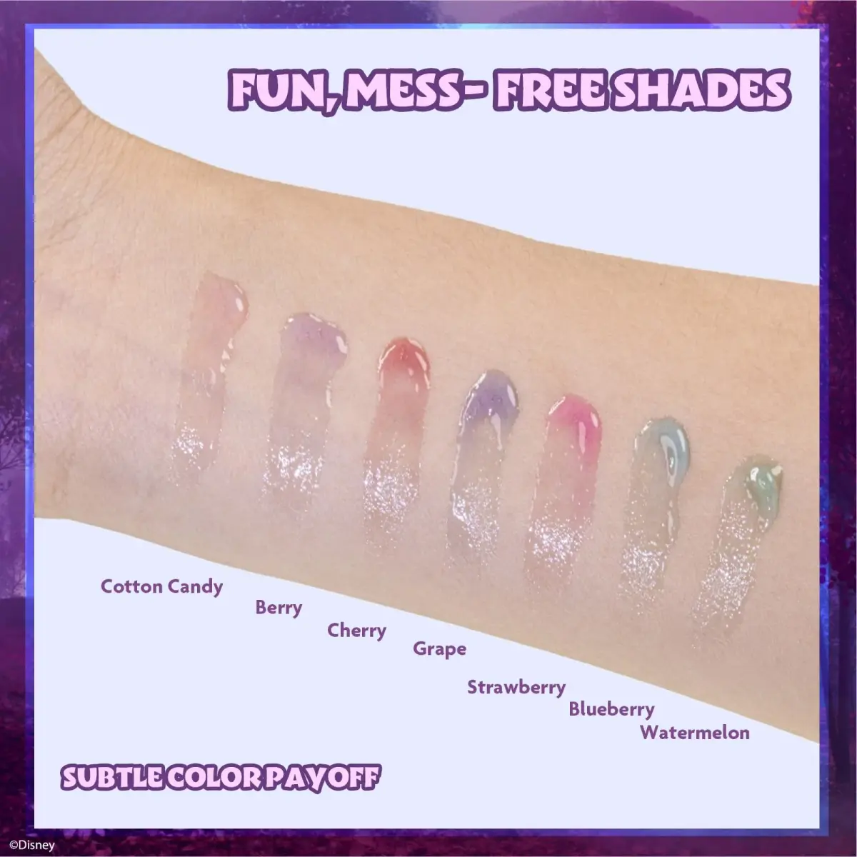 Townley Girl Disney Frozen Lip Gloss Set 7-Piece 0.21 Fl Oz (Pack of 1) | Plant-Based Vegan Formula - view 5