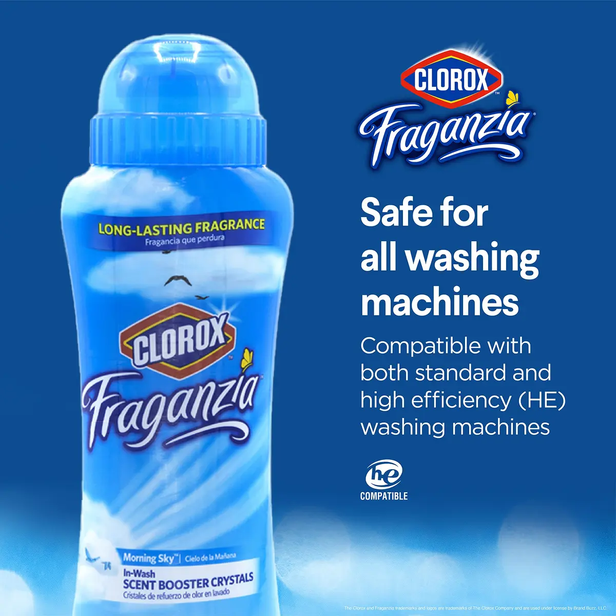 Clorox Fraganzia Scent Booster Crystals Morning Sky 18 Oz (532ml) 2-Pack | Infuse Laundry with Long-Lasting Fragrance - view 5