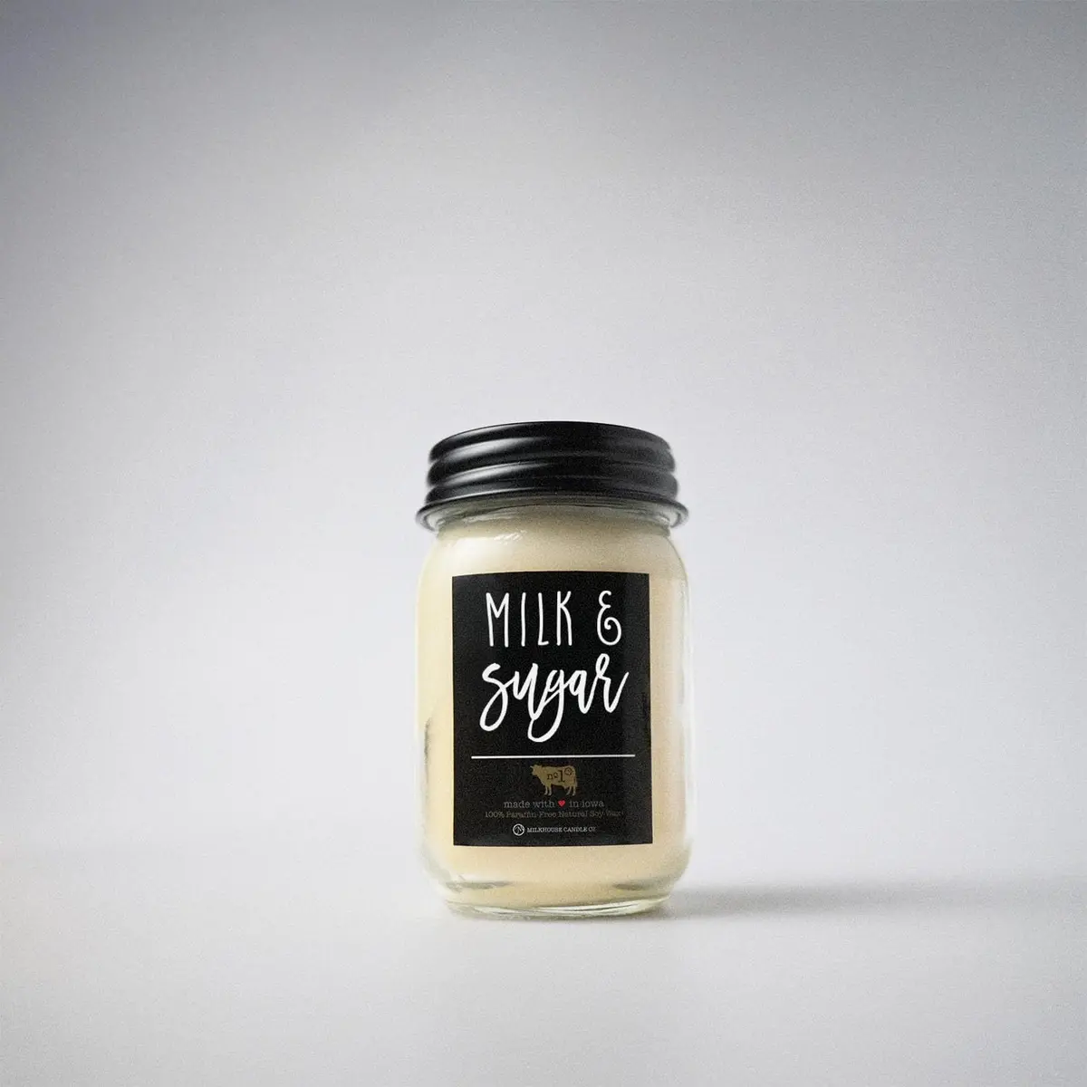 Milkhouse Candle Company Milk & Sugar Soy Scented Candle 340g (12 Oz) | Farmhouse Collection Jar Candle with 70+ Hour Burn Time - view 7