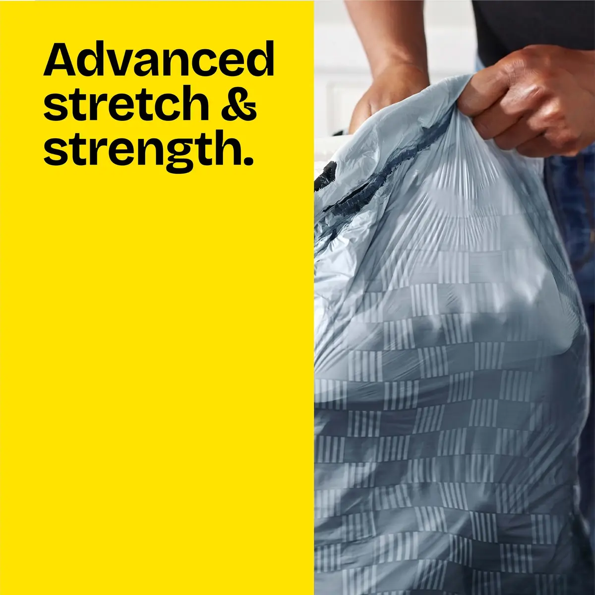 Glad Tall Kitchen Drawstring Trash Bags 13 Gallon | Odorshield Febreze Fresh Clean, 110 Count - view 3