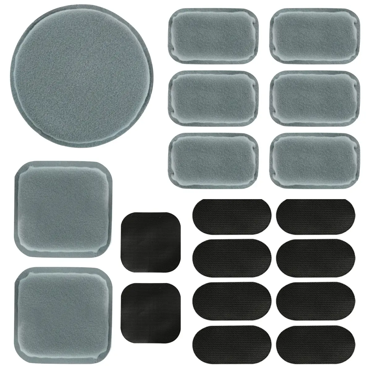 AOUTACC Universal Airsoft Helmet Pads, Replacement Foam Padding Kits Set Accessories Mats for Fast-Style/MICH/ACH/PASGT Helmets (Memory Foam, Light Gray) - main product image