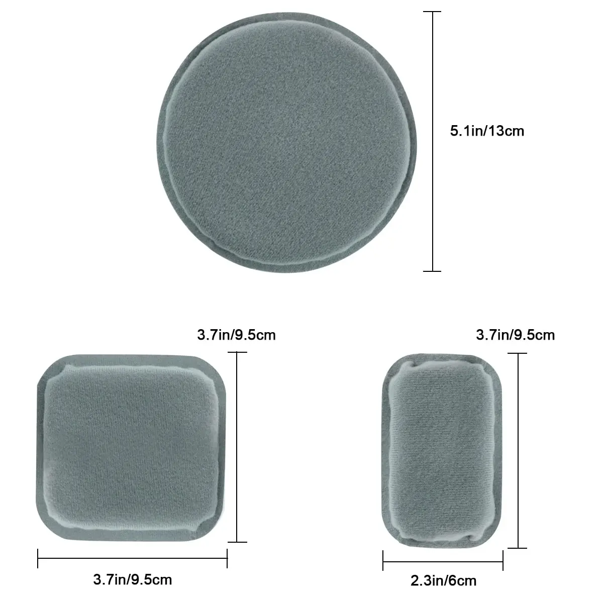 AOUTACC Universal Airsoft Helmet Pads, Replacement Foam Padding Kits Set Accessories Mats for Fast-Style/MICH/ACH/PASGT Helmets (Memory Foam, Light Gray) - view 8