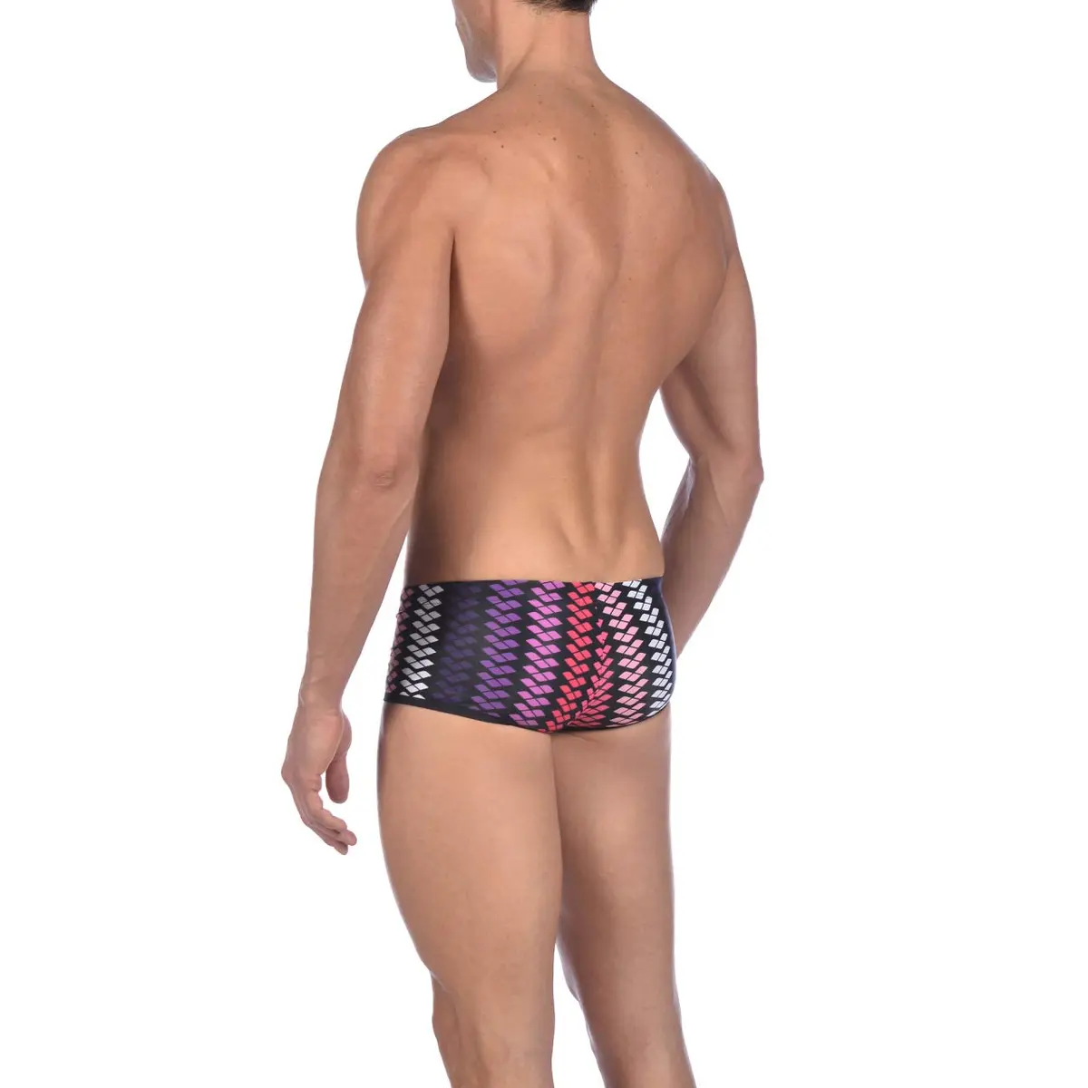 ARENA The One Logo Stripe Low Waist Maxlife Swim Short Swimsuit | Chlorine-Resistant, Athletic Fit, 34 - view 2